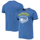 Milwaukee Brewers Homage Milwaukee County Stadium Tri-Blend T-Shirt | MLB Online