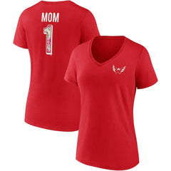 Washington Capitals Fanatics Women's Team Mother's Day V-Neck T-Shirt Online