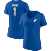 St. Louis Blues Fanatics Women's Team Mother's Day V-Neck T-Shirt On Sale