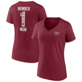 Washington Commanders Fanatics Women's Team Mother's Day V-Neck T-Shirt