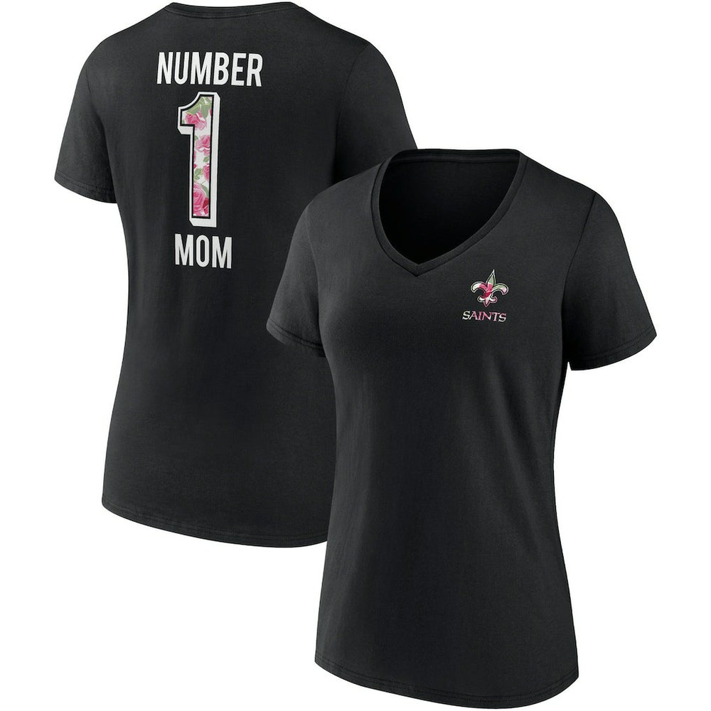 New Orleans Saints Fanatics Women's Team Mother's Day V-Neck T-Shirt