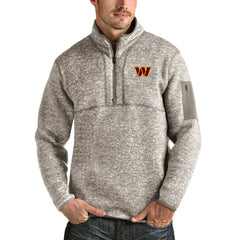 Washington Commanders Antigua Fortune Quarter-Zip Pullover Jacket