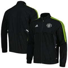 Manchester United Presentation AEROREADY Full-Zip Jacket Black - Adidas