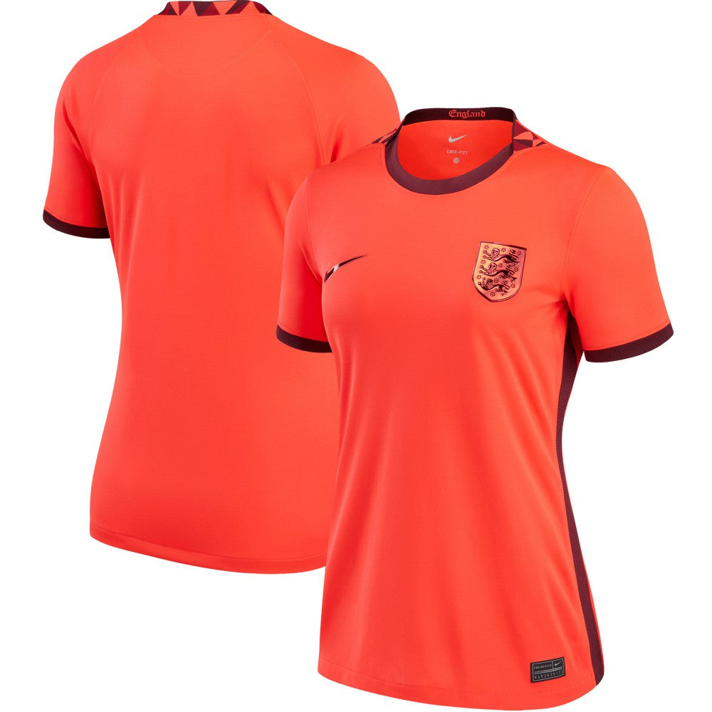 England Women's National Team Women's 2022/23 Away Replica Blank Jersey Red - Nike