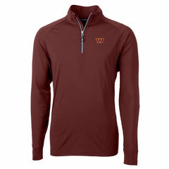 Washington Commanders Cutter & Buck Adapt Eco Stretch Quarter-Zip Pullover Jacket