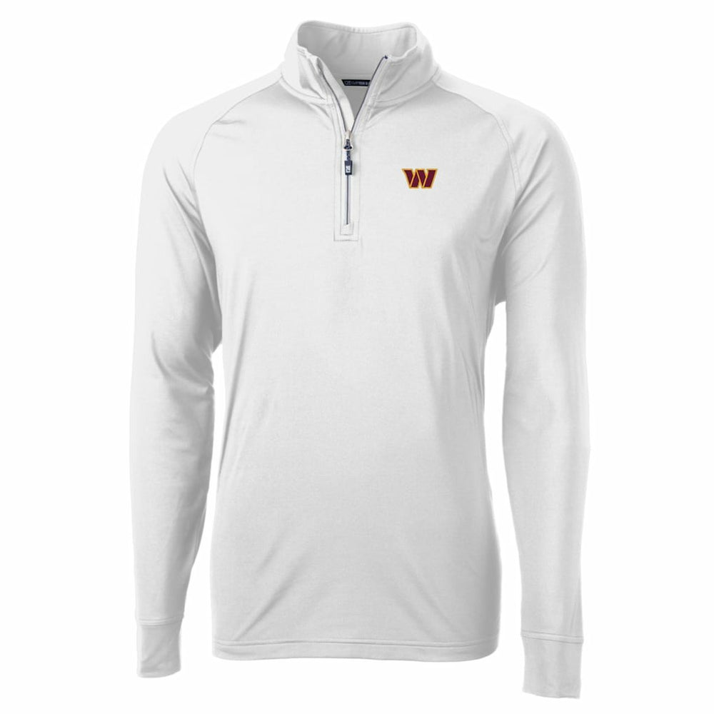 Washington Commanders Cutter & Buck Adapt Eco Stretch Quarter-Zip Pullover Jacket