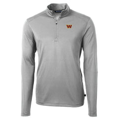 Washington Commanders Cutter & Buck Virtue Eco Pique Half-Zip Pullover Jacket