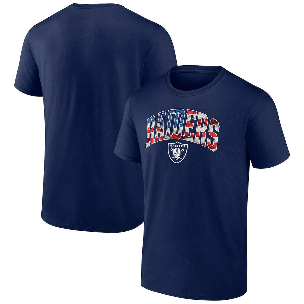 Las Vegas Raiders Banner Wave Logo T-Shirt