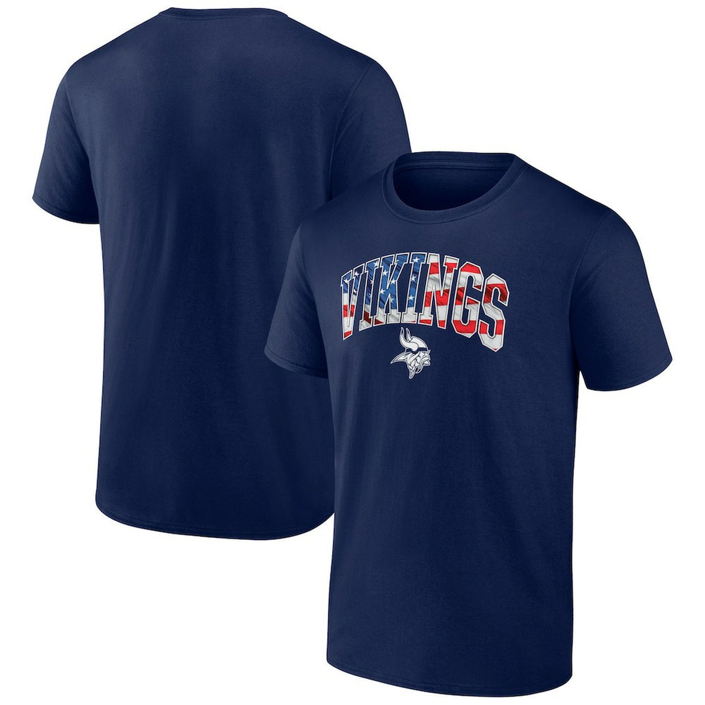 Minnesota Vikings Banner Wave Logo T-Shirt