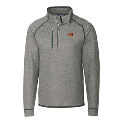 Washington Commanders Cutter & Buck Big & Tall Mainsail Half-Zip Pullover Jacket