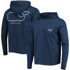 Tampa Bay Rays Vineyard Vines Long Sleeve Hoodie T-Shirt | MLB Discount