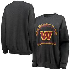 Washington Commanders WEAR by Erin Andrews Women's Oversized Fleece Pullover Sweatshirt