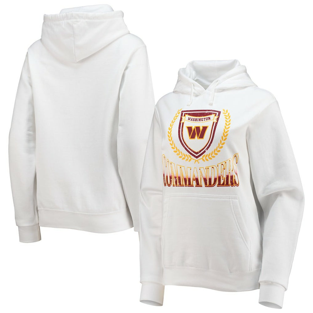 Washington Commanders WEAR by Erin Andrews Women's Fleece Pullover Hoodie