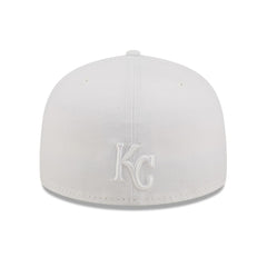 Kansas City Royals New Era White on White 59FIFTY Fitted Hat | MLB On Sale