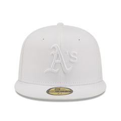 Athletics New Era White on White 59FIFTY Fitted Hat | MLB New
