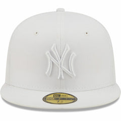 New York Yankees New Era White on White 59FIFTY Fitted Hat | MLB New