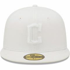 Cleveland Guardians New Era White on White 59FIFTY Fitted Hat | MLB Discount