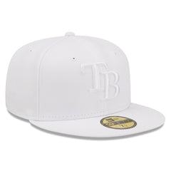 Tampa Bay Rays New Era White on White 59FIFTY Fitted Hat | MLB Online