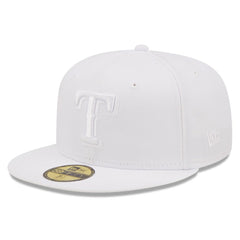 Texas Rangers New Era White on White 59FIFTY Fitted Hat | MLB On Sale