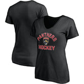 Florida Panthers Fanatics Women' s Overtime V-Neck T-Shirt Outlet
