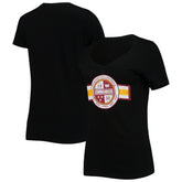 Washington Commanders New Era Women's V-Neck T-Shirt