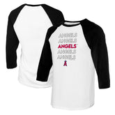 Los Angeles Angels Tiny Turnip Women's Stacked 3/4-Sleeve Raglan T-Shirt | MLB Online