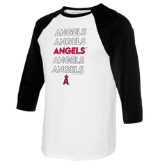 Los Angeles Angels Tiny Turnip Women's Stacked 3/4-Sleeve Raglan T-Shirt | MLB Online