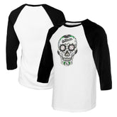 Chicago White Sox Tiny Turnip Women's Sugar Skull 3/4-Sleeve Raglan T-Shirt | MLB Outlet
