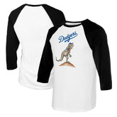 Los Angeles Dodgers Tiny Turnip Women's TT Rex 3/4-Sleeve Raglan T-Shirt | MLB Sale