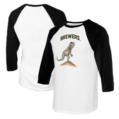 Milwaukee Brewers Tiny Turnip Youth TT Rex Raglan 3/4 Sleeve T-Shirt | MLB Shop