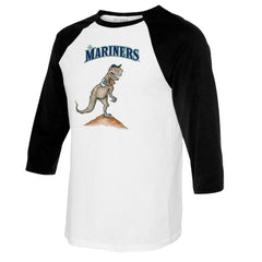 Seattle Mariners Tiny Turnip Youth TT Rex Raglan 3/4 Sleeve T-Shirt | MLB Near me