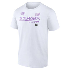 Columbus Blue Jackets NHL Hockey Fights Cancer T-Shirt On Sale
