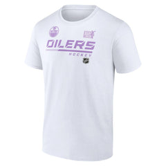 Edmonton Oilers NHL Hockey Fights Cancer T-Shirt For Sale