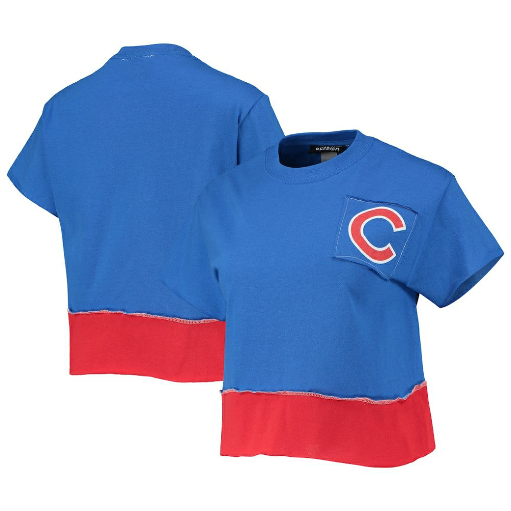 Chicago Cubs Refried Apparel Women's Cropped T-Shirt | MLB On Sale