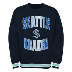 Seattle Kraken Youth Classic Blueliner Pullover Sweatshirt Discount
