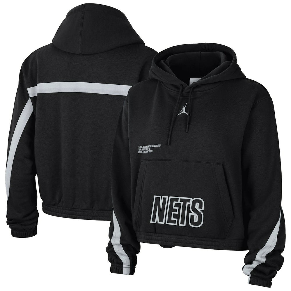 Brooklyn Nets Jordan Brand Women's Courtside Statement Edition Pullover Hoodie New