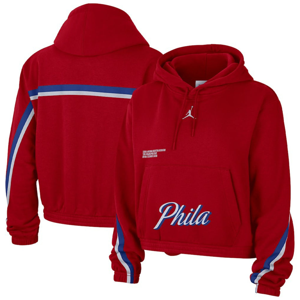 Philadelphia 76ers Jordan Brand Women's Courtside Statement Edition Pullover Hoodie Online
