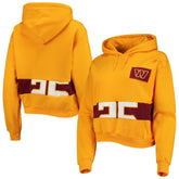 Washington Commanders Refried Apparel Women's Cropped Pullover Hoodie