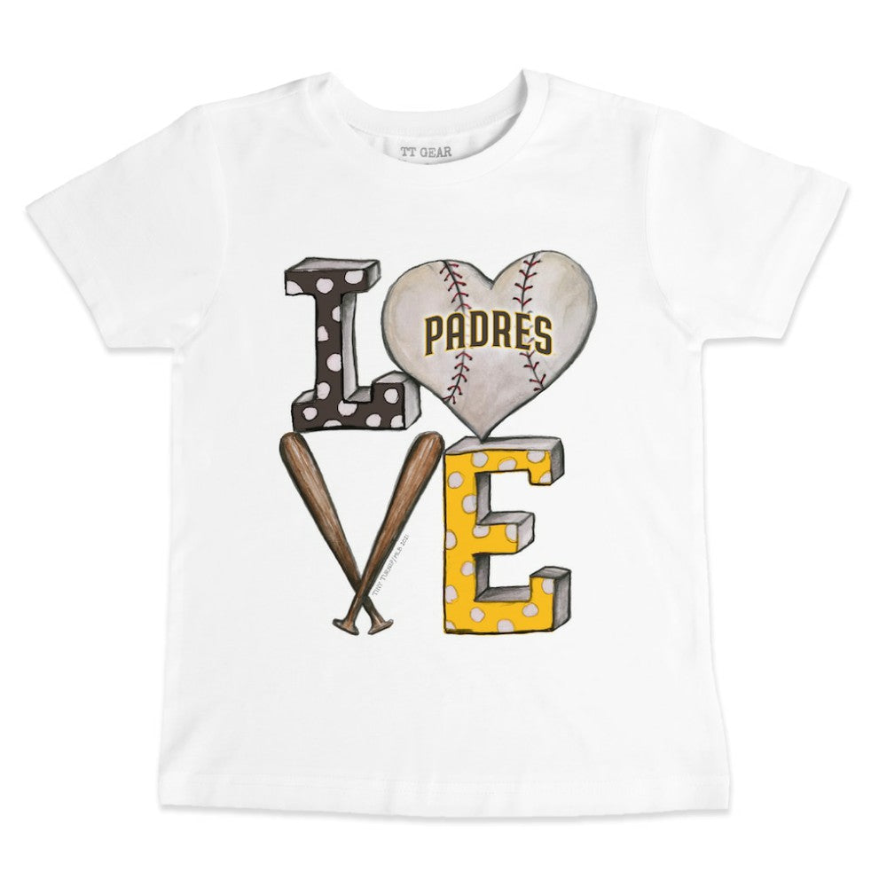 San Diego Padres Tiny Turnip Youth Baseball Love T-Shirt | MLB Discount