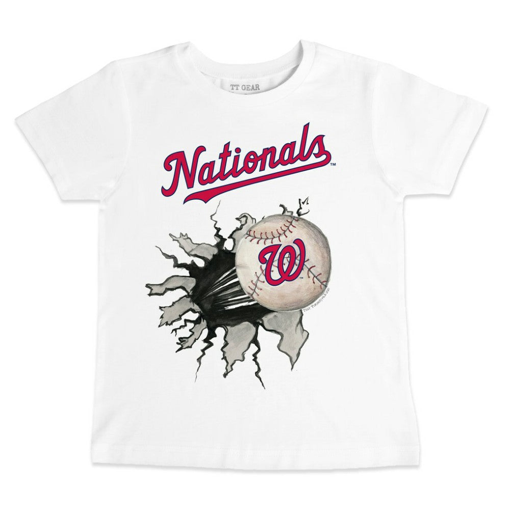 Washington Nationals Tiny Turnip Youth Baseball Tear T-Shirt | MLB On Sale