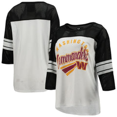 Washington Commanders G-III 4Her by Carl Banks Women's First Team 3/4-Sleeve Mesh T-Shirt