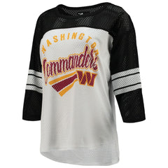 Washington Commanders G-III 4Her by Carl Banks Women's First Team 3/4-Sleeve Mesh T-Shirt
