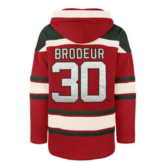 Martin Brodeur New Jersey Devils '47 Retired Player Name & Number Lacer Pullover Hoodie Discount