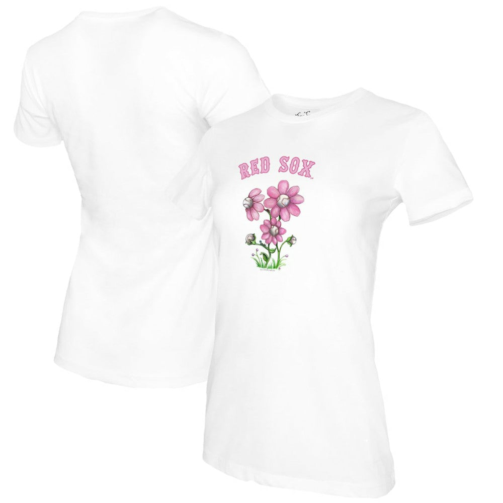 Boston Red Sox Tiny Turnip Women's Blooming Baseballs T-Shirt | MLB New