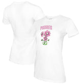 San Diego Padres Tiny Turnip Women's Blooming Baseballs T-Shirt | MLB For sale