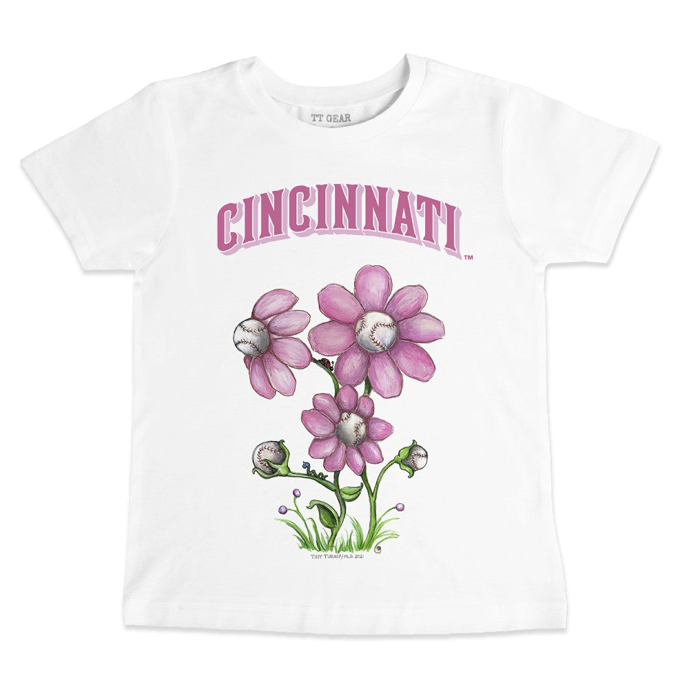 Cincinnati Reds Tiny Turnip Youth Blooming Baseballs T-Shirt | MLB US