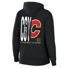 Calgary Flames WEAR by Erin Andrews Women's Sponge Fleece Full-Zip Hoodie On Sale
