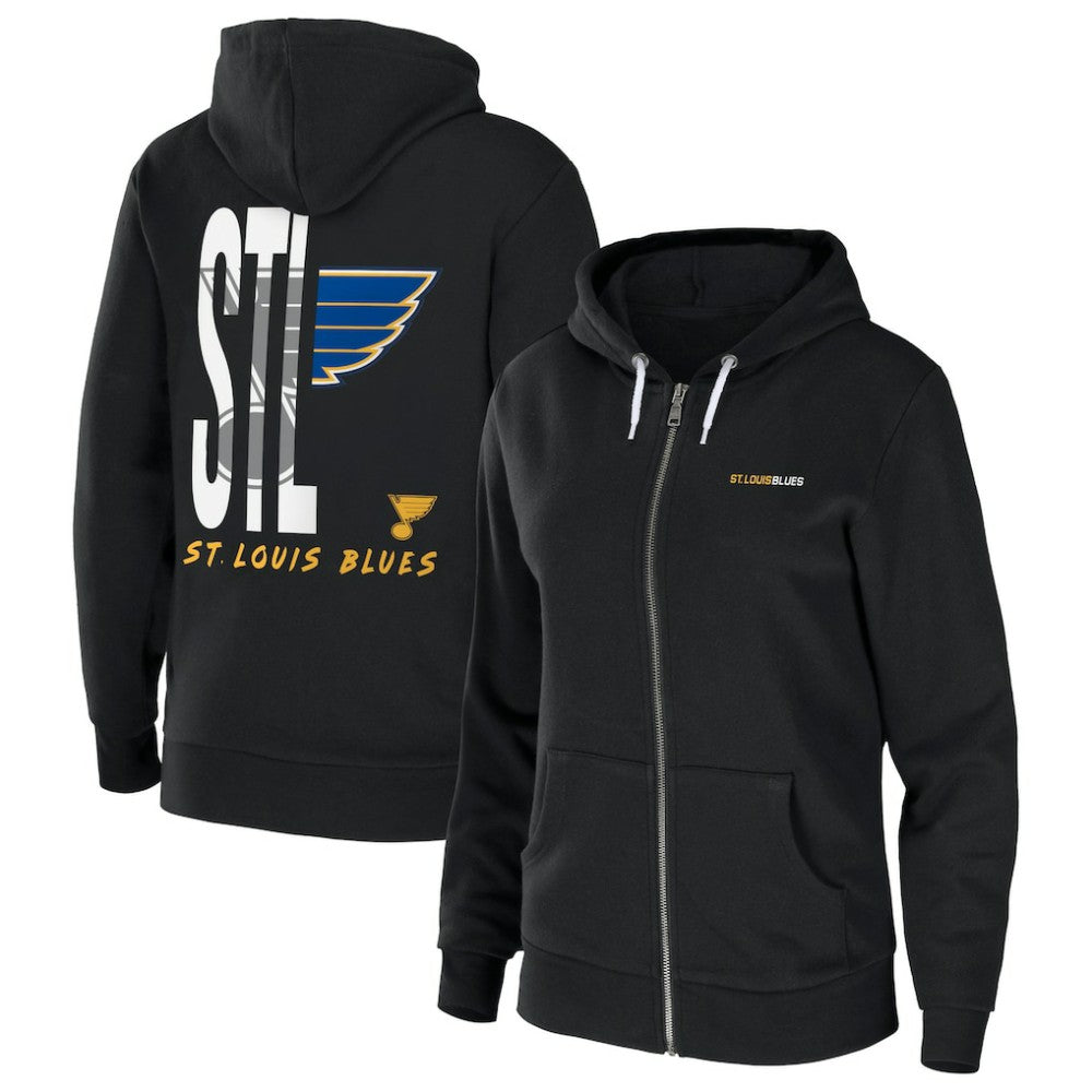 St. Louis Blues WEAR by Erin Andrews Women's Sponge Fleece Full-Zip Hoodie Discount