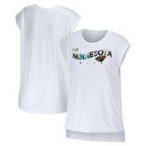 Minnesota Wild WEAR by Erin Andrews Women's Greetings From Muscle T-Shirt Outlet