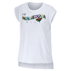 Minnesota Wild WEAR by Erin Andrews Women's Greetings From Muscle T-Shirt Outlet